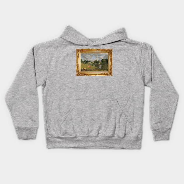 Burger Farm Kids Hoodie by stencilpencil